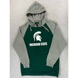 Michigan State Spartans Campus Hoodie‎ Sweatshirt (Men's Large) Green